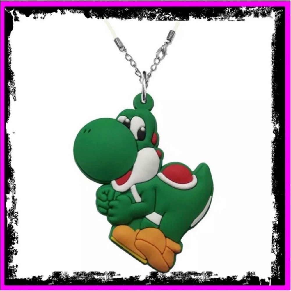 New Unisex Yoshi Lovers Nintendo Figure Pendant Adjustable Necklace - Picture 7 of 9